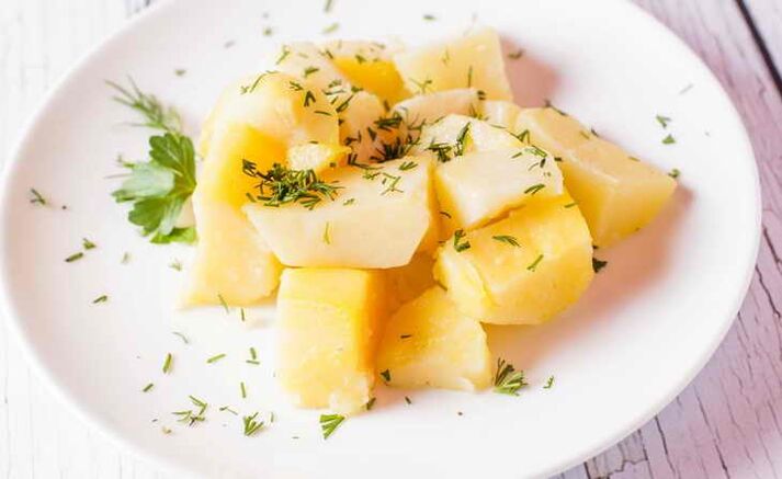 Boiled potatoes