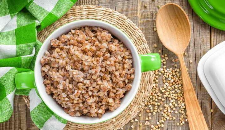 Steamed buckwheat