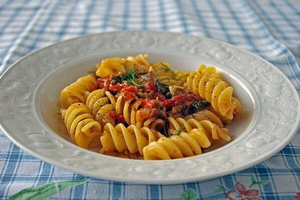 pasta for the Mediterranean diet